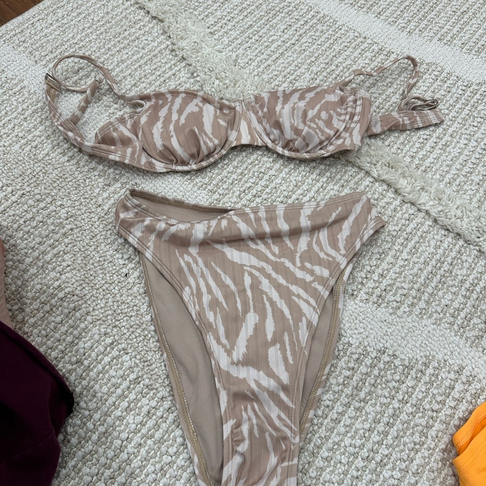 Zebra Print Bikini Set